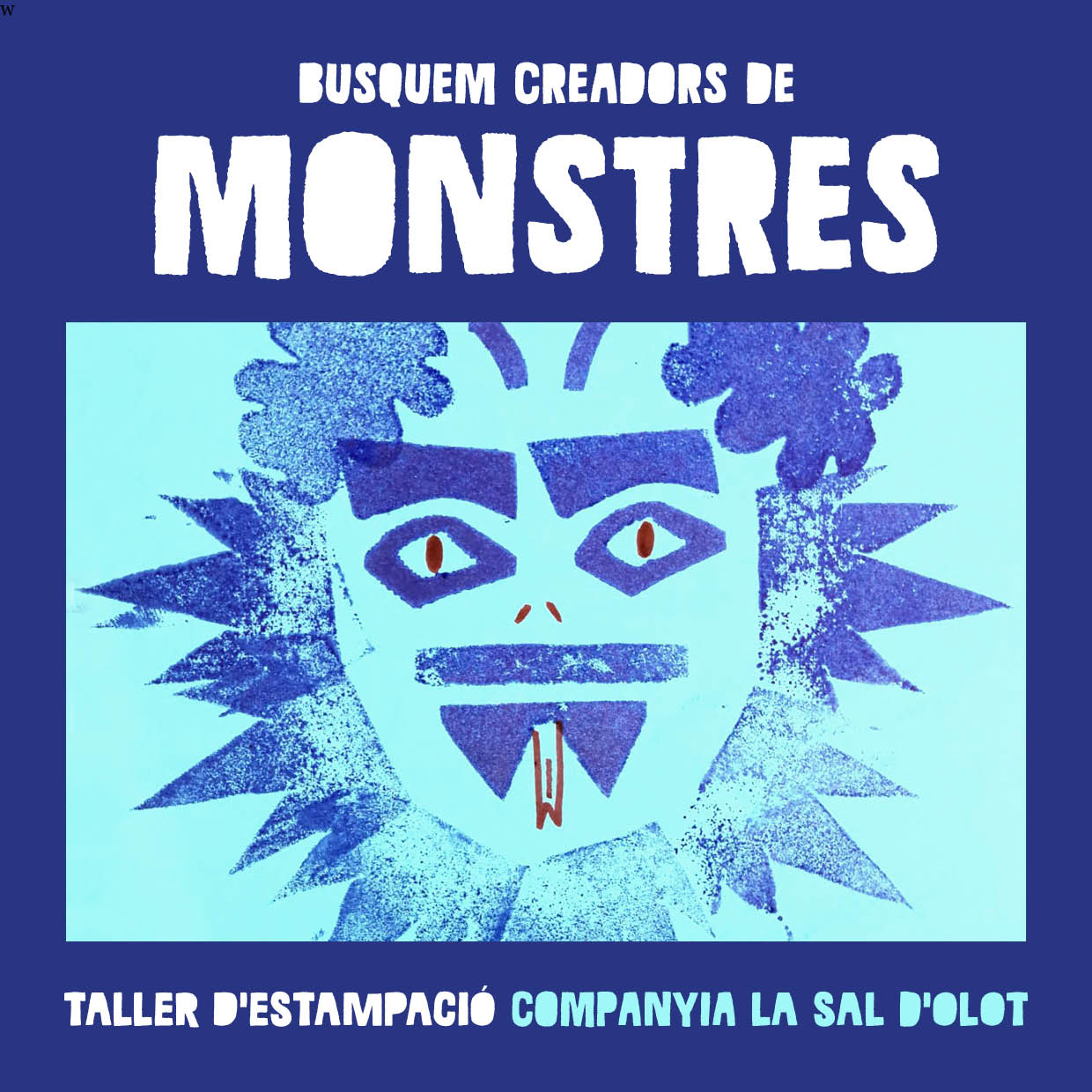 La Sal d'Olot-Taller d'estampació de monstres sobre cartró