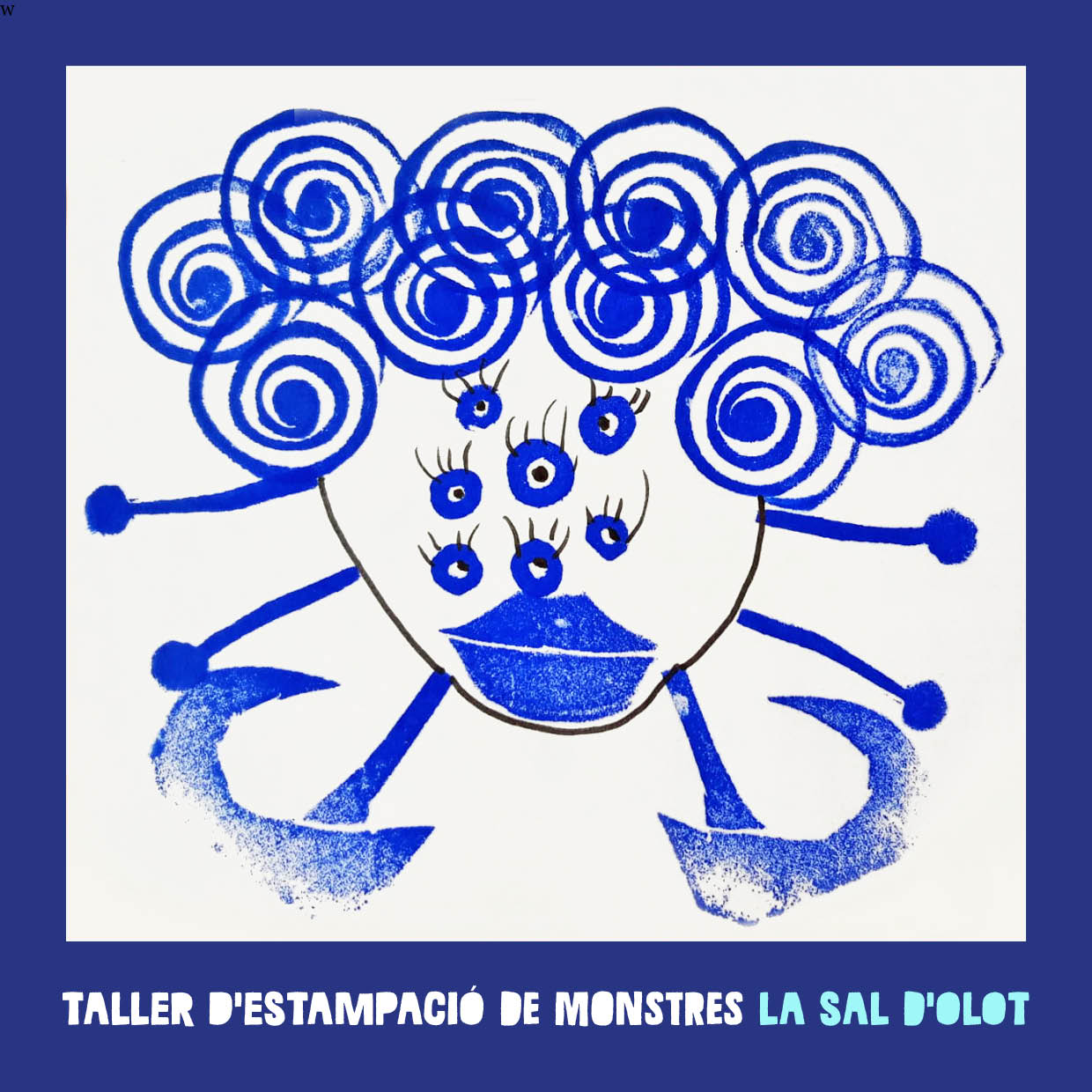 La Sal d'Olot-Taller d'estampació de monstres sobre cartró