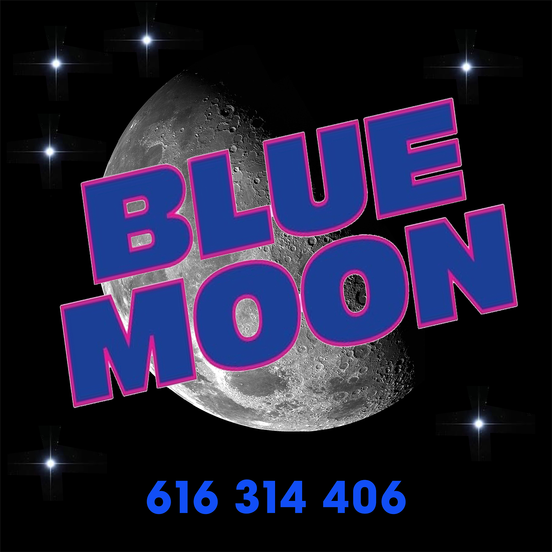 Blue Moon-Ball per a festes i saraus