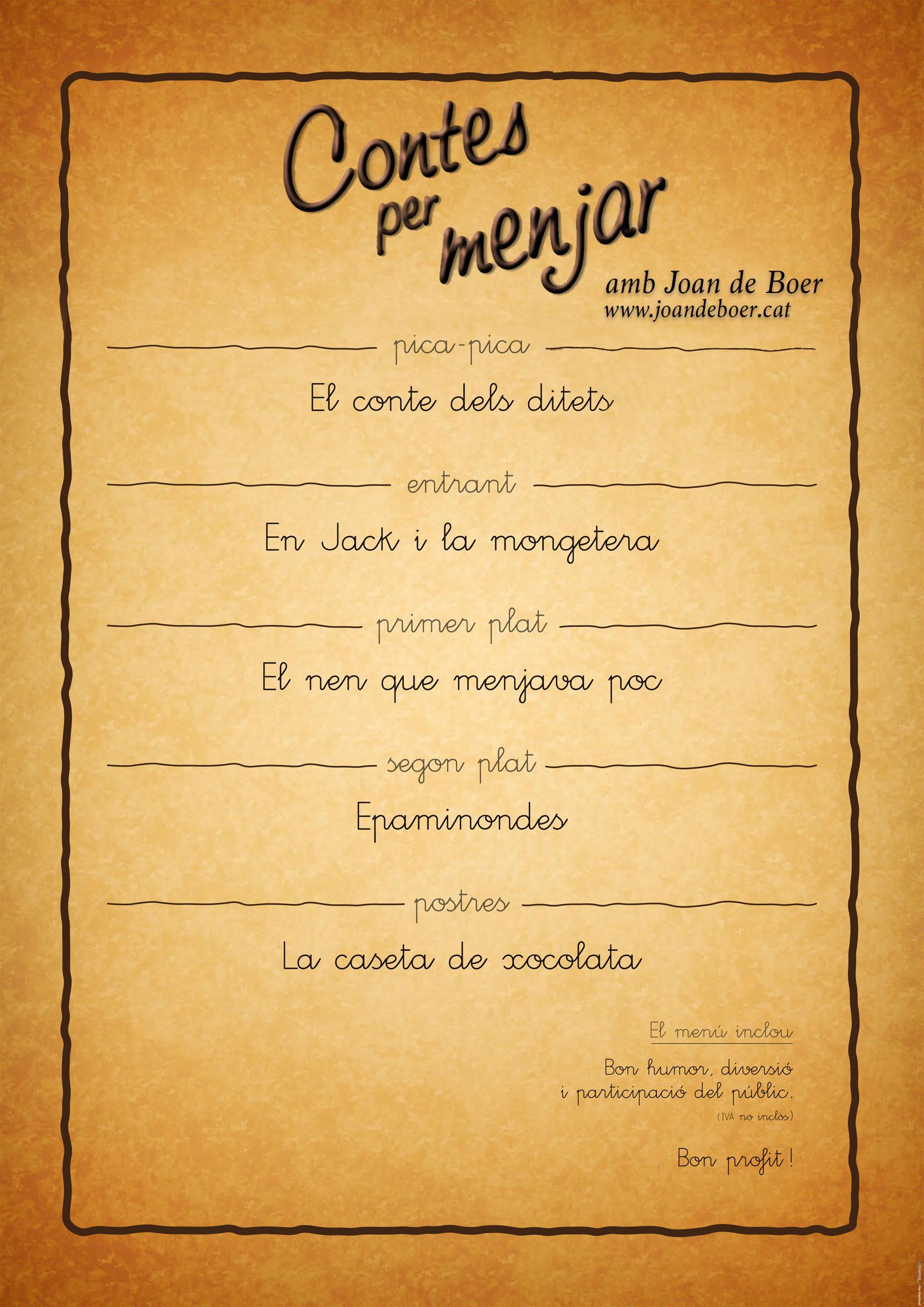 Joan de Boer Dinamització Lectora-Contes per menjar