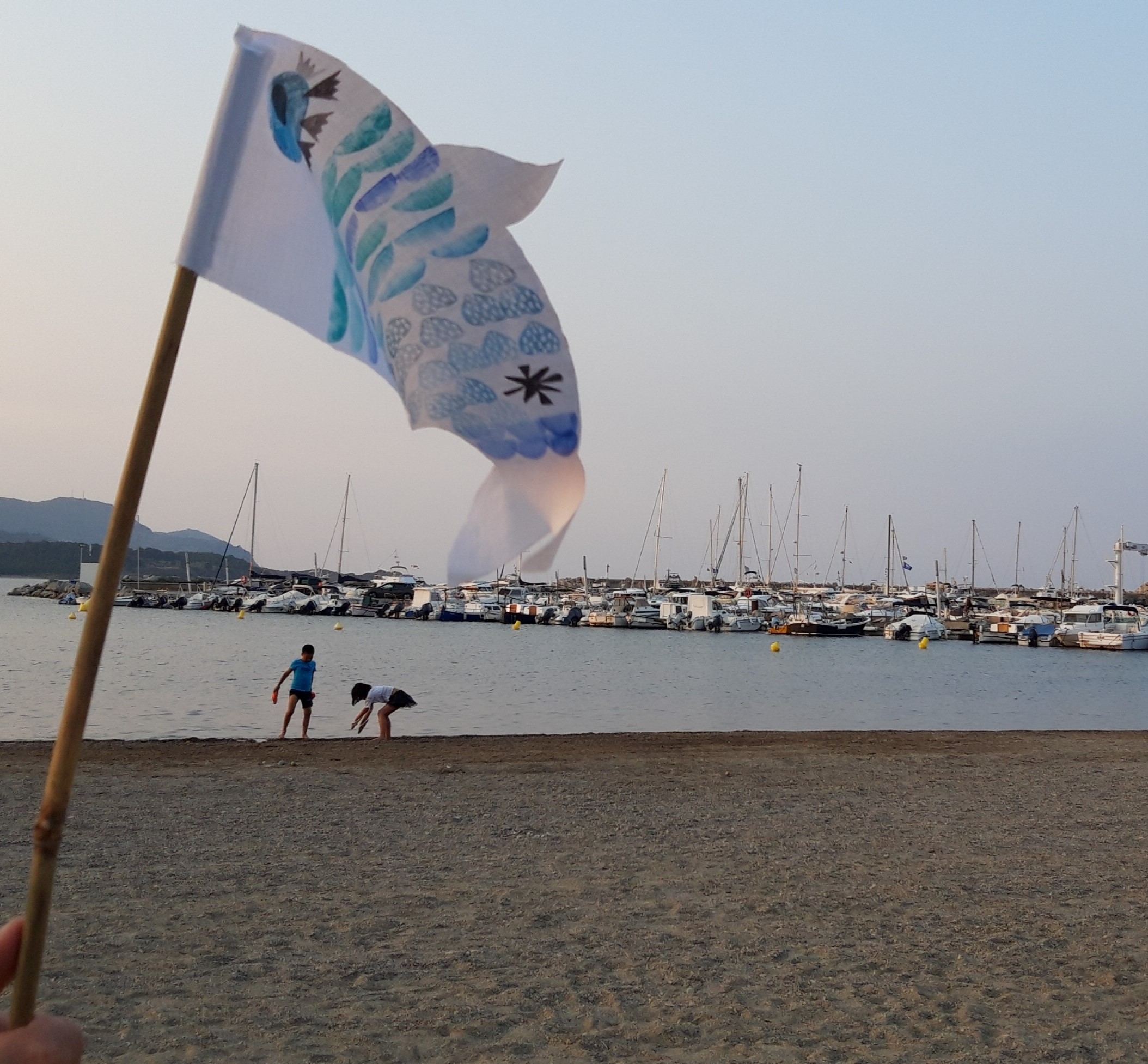 La Sal d'Olot-Taller d'estampació de peixos sobre roba 