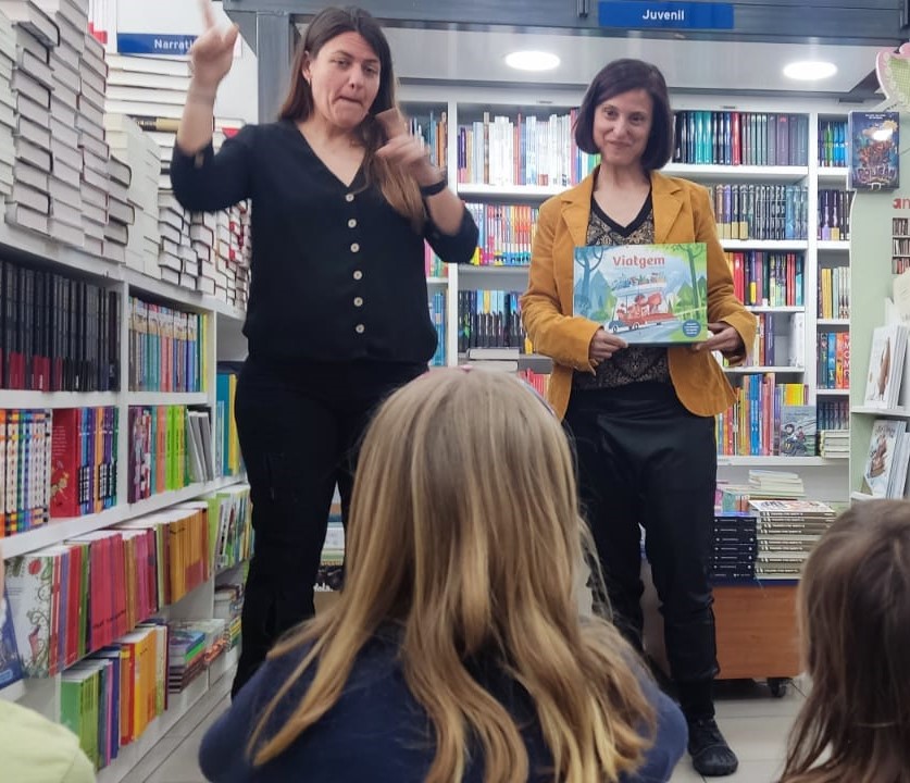 Olga Cercós - contes-Viatgem. Conte inclusiu amb taller en llengua de signes catalana