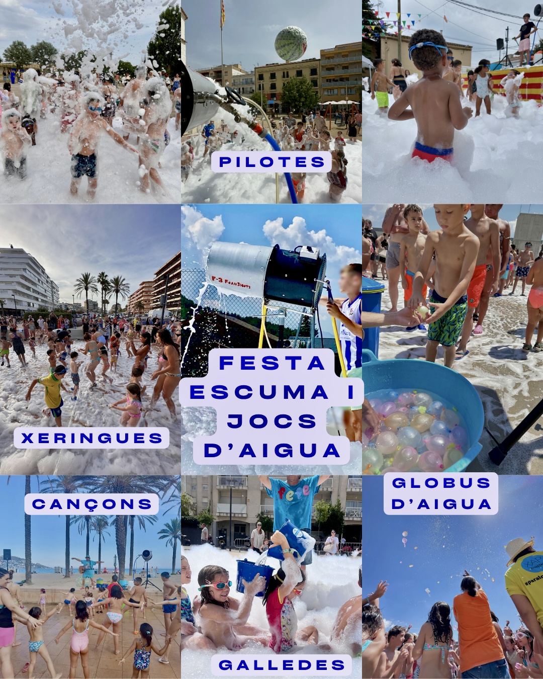 Fefe i Companyia-Festa de l'escuma + jocs d'aigua