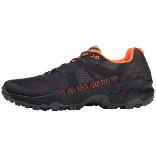 Zapatilla Sertig II Low GTX de Mammut – Hombre Black-Vibrant Orange