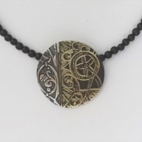 Collar de Plata Colgante Redondo