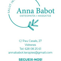 Anna Babot - Osteopatia i massatge
