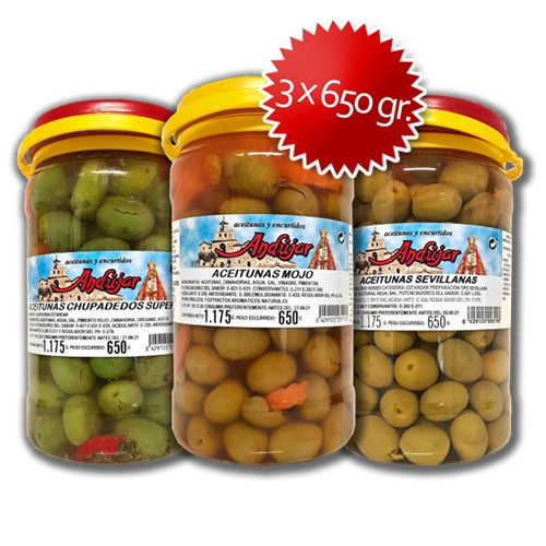 Olives Pack de 3 x 650g