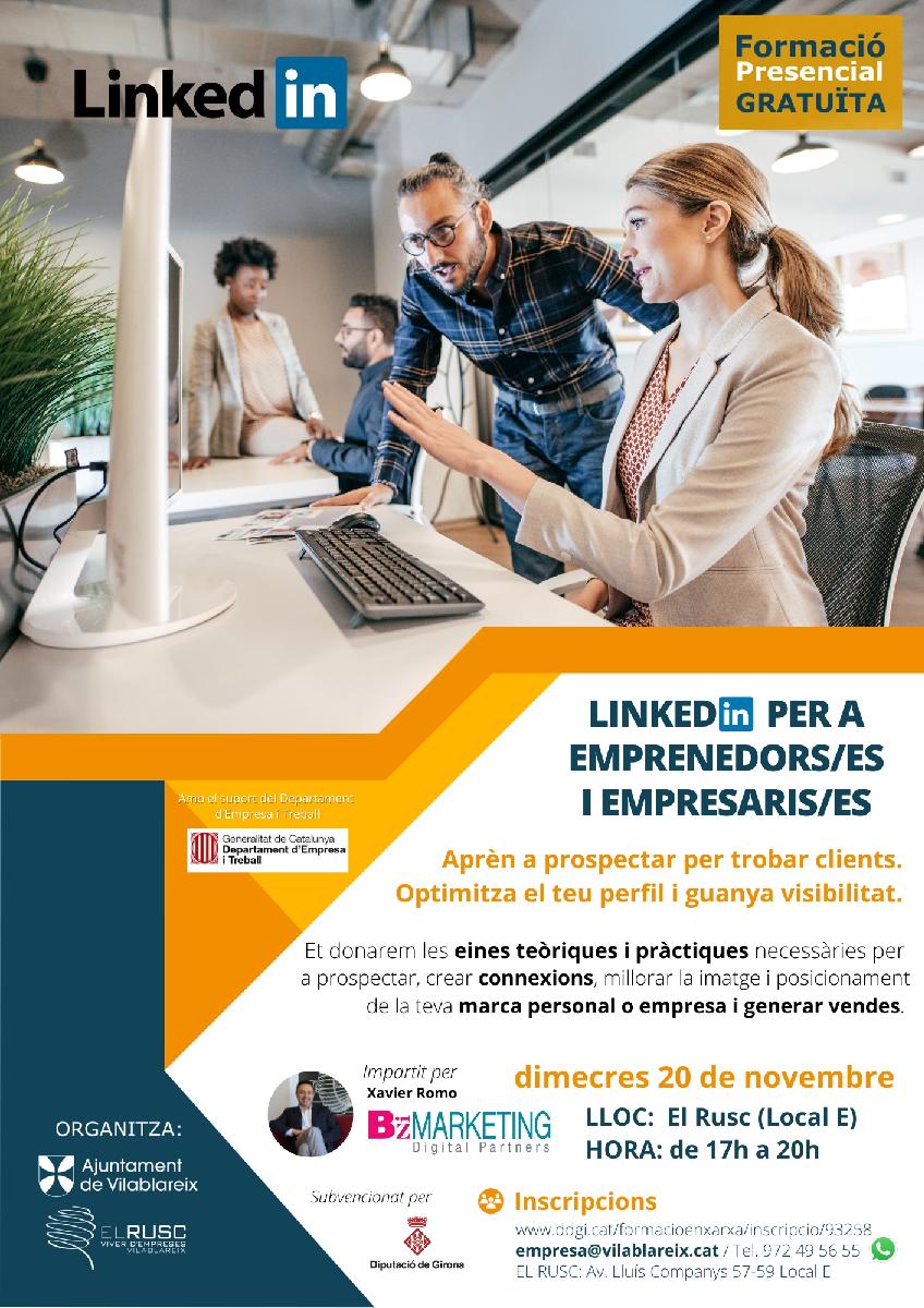 Linkedin per a emprendors/es i empresaris/es