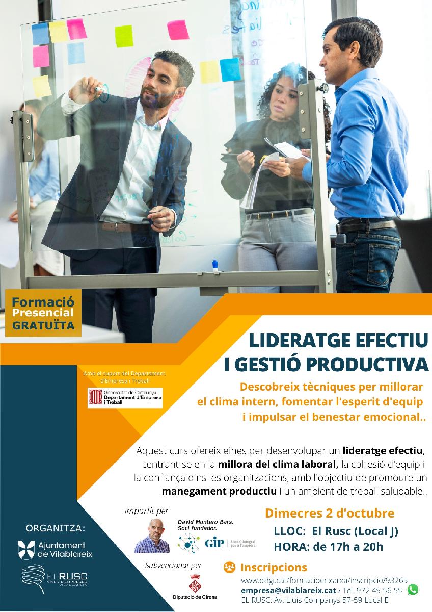 Lideratge efectiu i gestió productiva