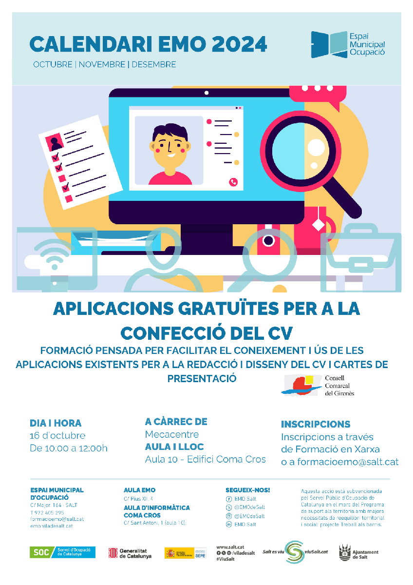 Aplicacions gratuïtes per a la confecció del CV