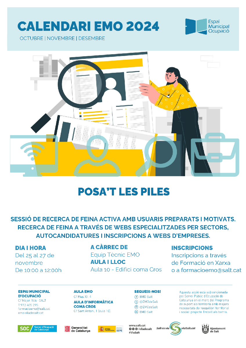 Posa't les piles - Intensiu de recerca de feina