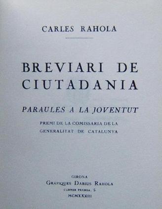 Breviari de ciutadania (Paraules a la Joventut)