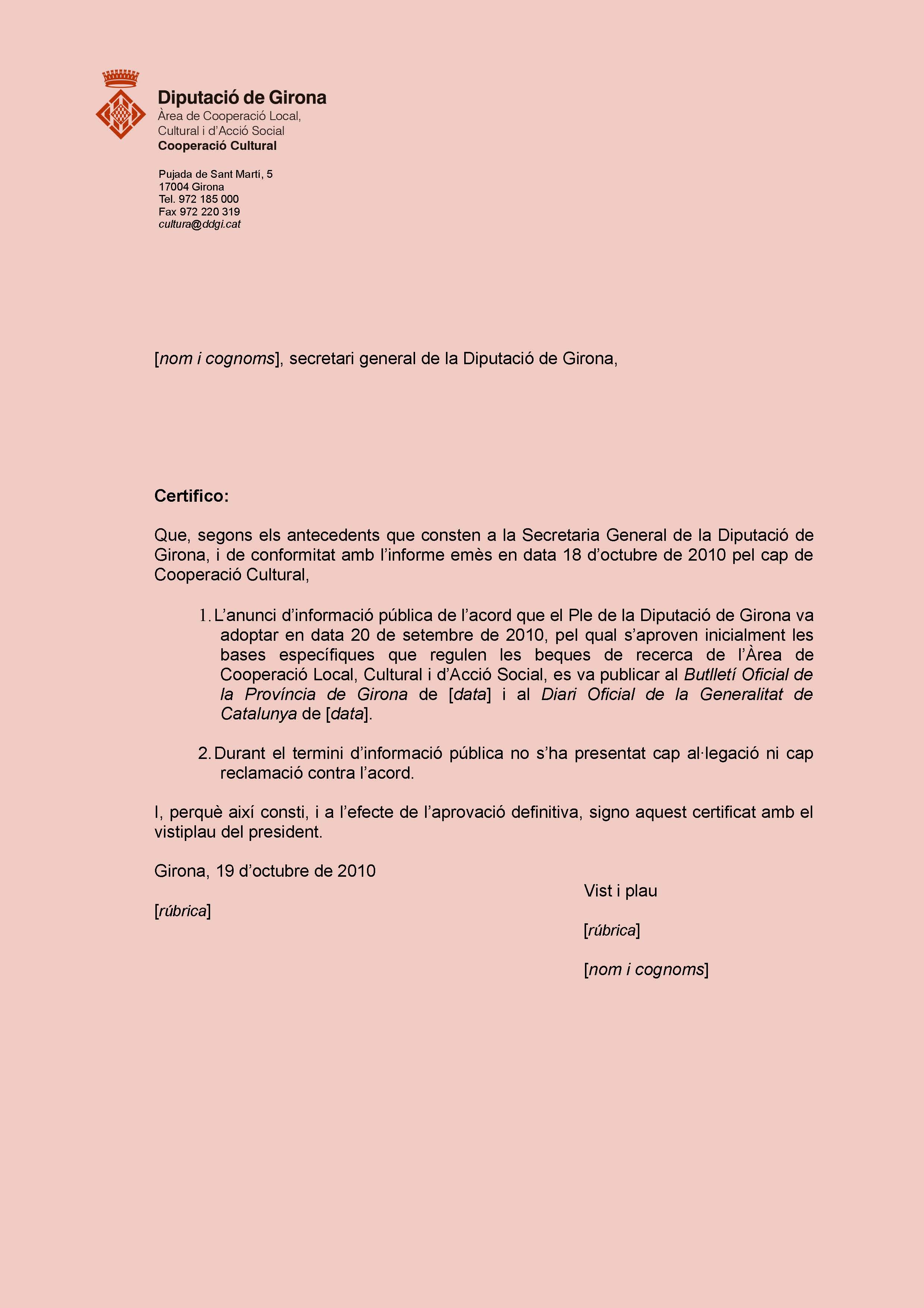 Model de certificat 2