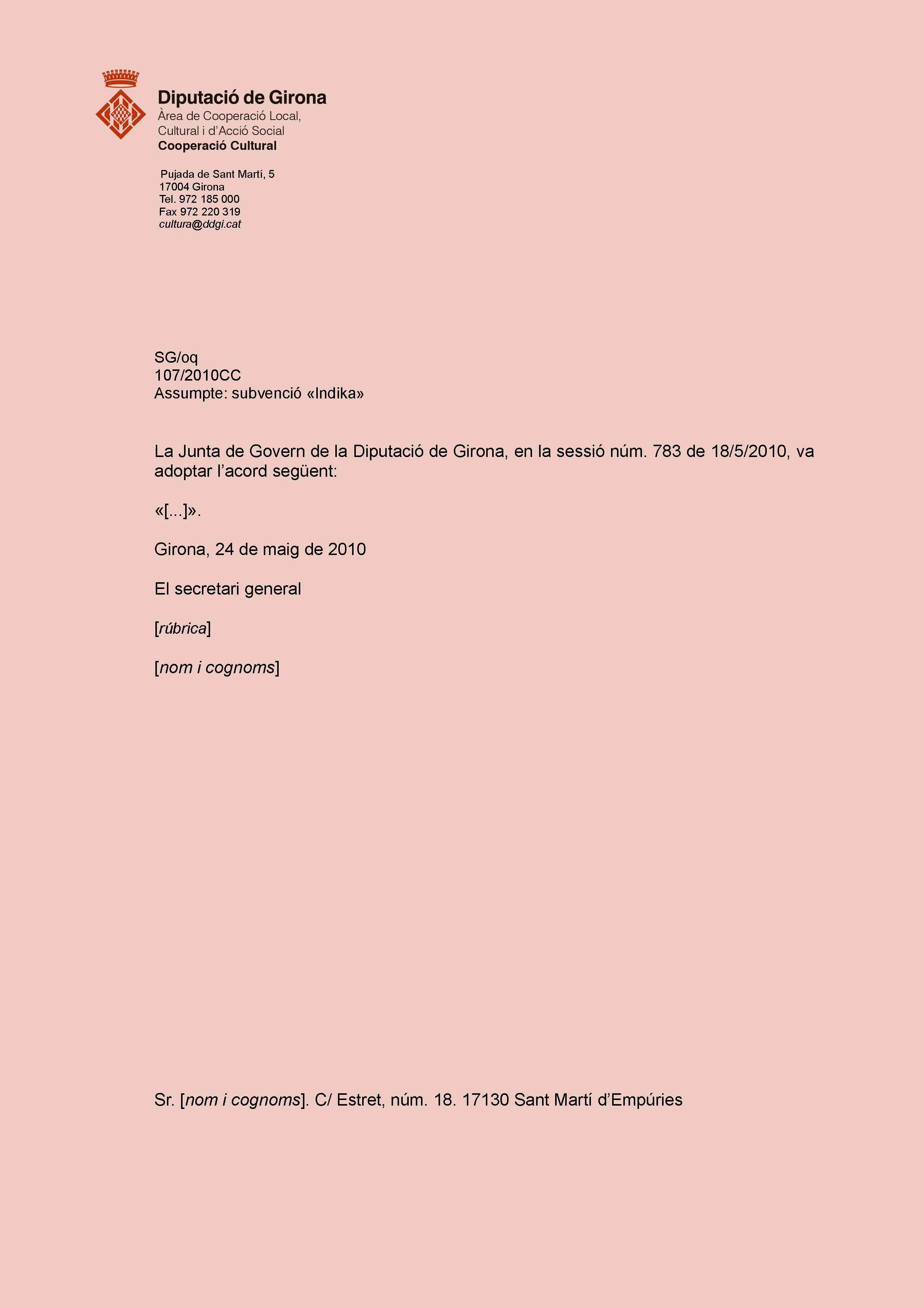 Model d'ofici 2 (extern sense fórmules o intern)