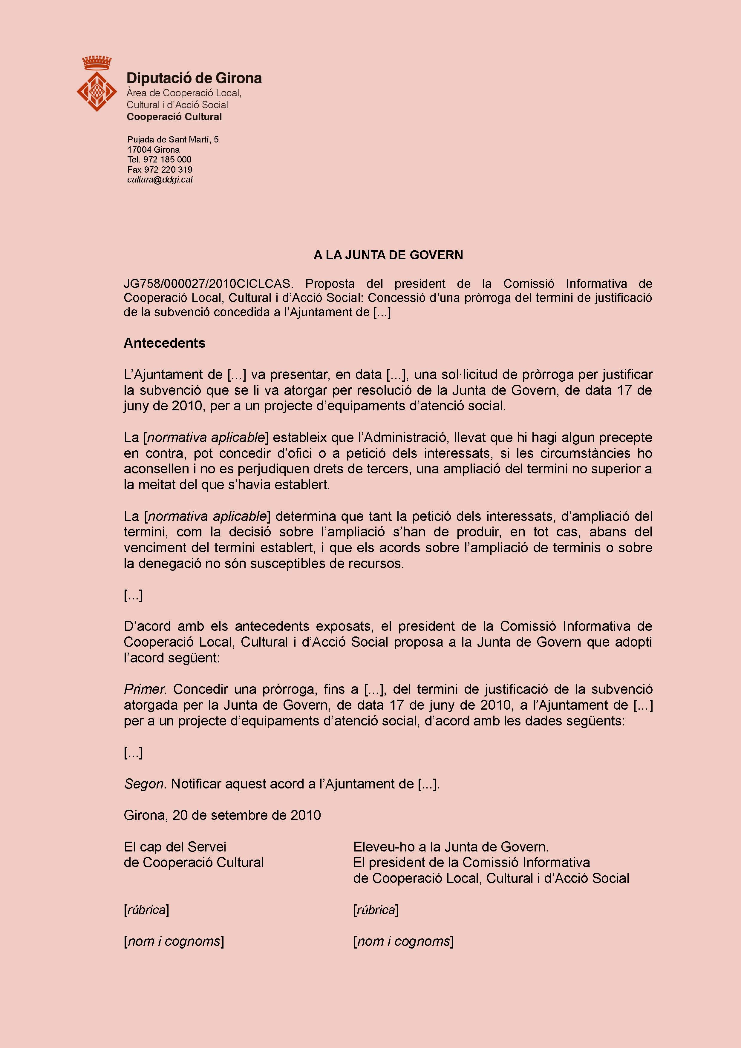 Model de proposta de resolució 1