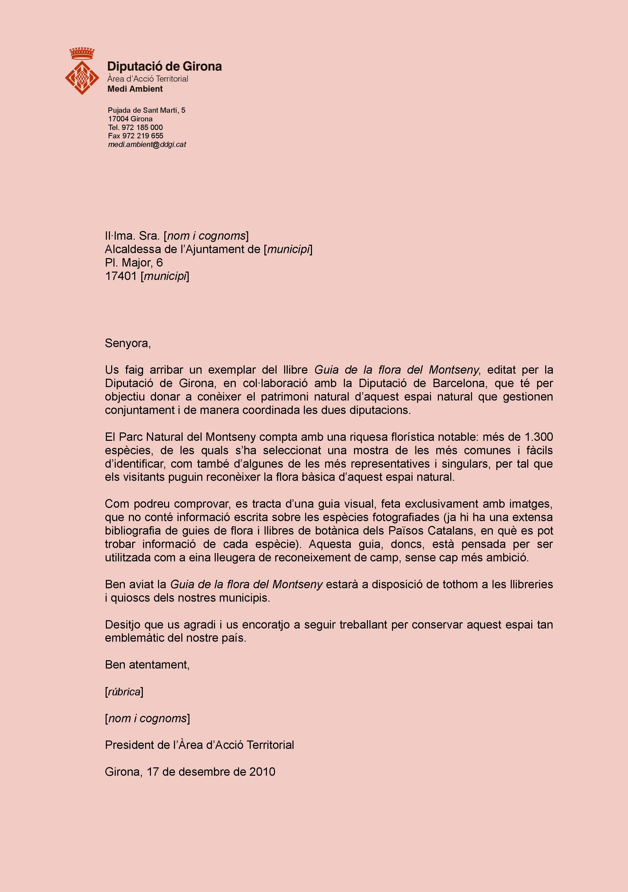 Model de carta administrativa 1