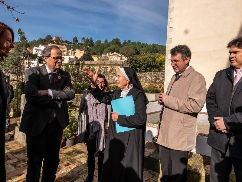 Foto 5: Miquel Noguer assisteix a l'acte de cloenda del Mil·lenari del Monestir de Sant Daniel