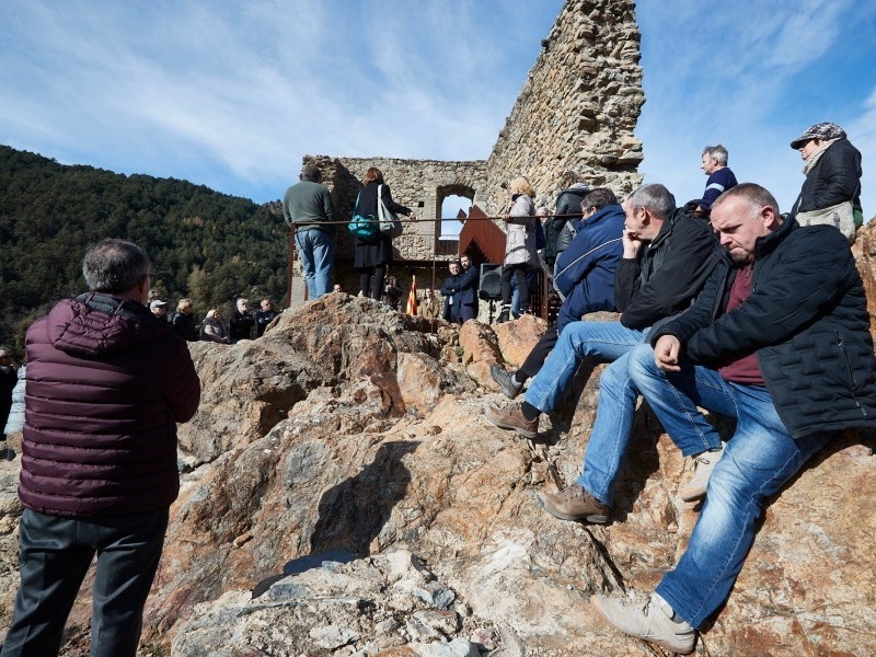 Foto 6: Inauguraci&oacute; de les obres de restauraci&oacute; del castell de Sant Pere, de Ribes de Freser
