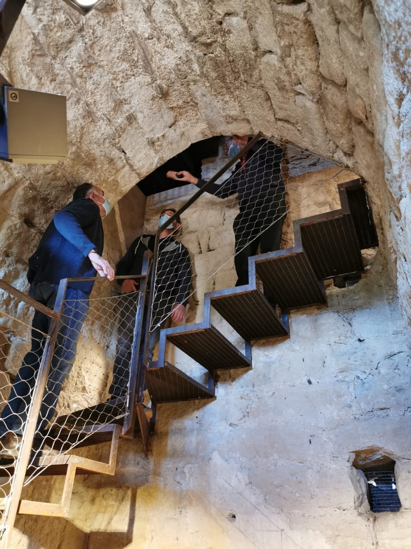 Foto 2 : Finalitzen les obres de restauració de la torre de les Hores del conjunt medieval de Peratallada
