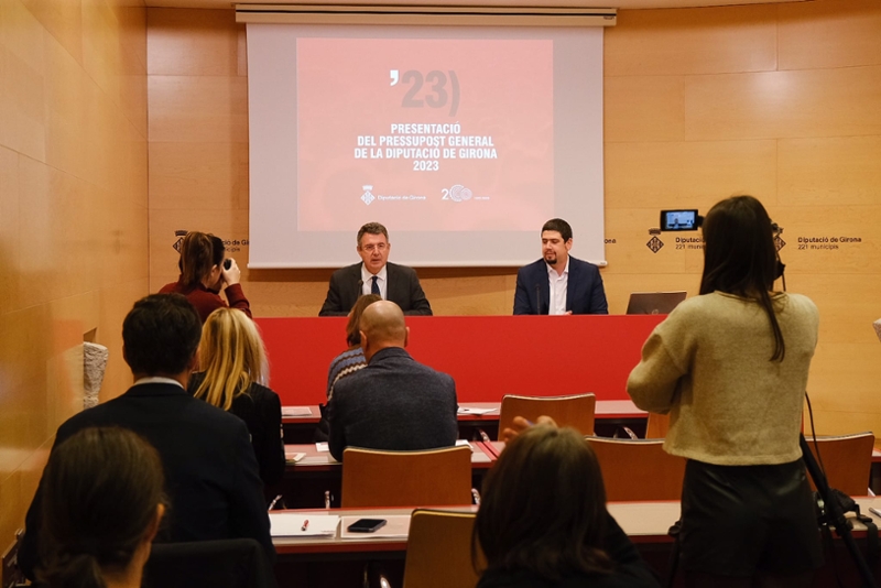 Foto 2 : La Diputació de Girona presenta el pressupost de 2023, centrat a donar resposta a la conjuntura econòmica actual
