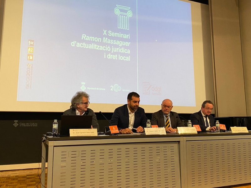 Foto 1: El Seminari d'Actualització Jurídica i Dret Local de la Diputació de Girona adopta, a partir d'ara, el nom de Ramon M