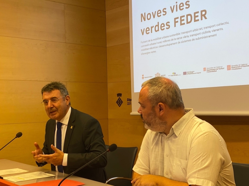 Foto 3 : Quatre noves rutes pedalables s'han integrat aquest estiu a la xarxa de les vies verdes de Girona
