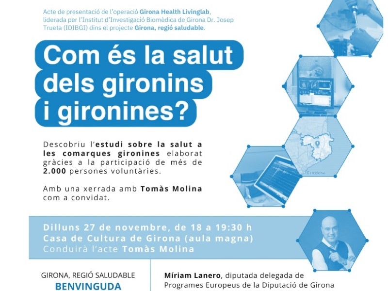 Foto 5: Presentació del «Girona Health LivingLab» de l'IDIBGI, emmarcat en el projecte d'especialització i competitivitat ter