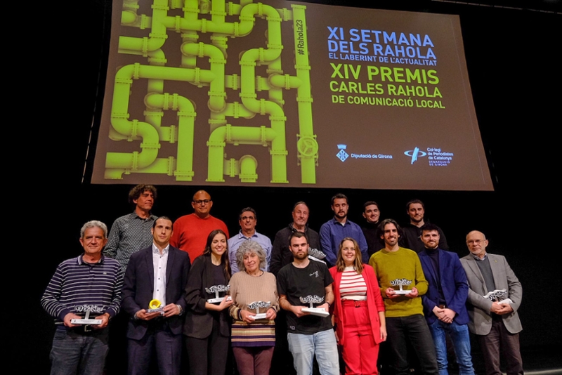 Foto 4: Lliurats els guardons dels XIV Premis Carles Rahola de Comunicació Local
