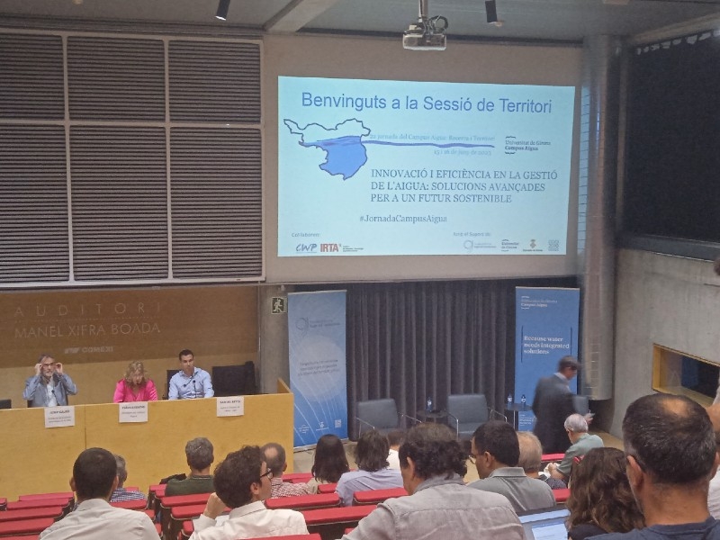 Foto 1 : Dos projectes coordinats per la Diputació de Girona es presenten a la segona jornada del Campus Aigua: Recerca i Terr