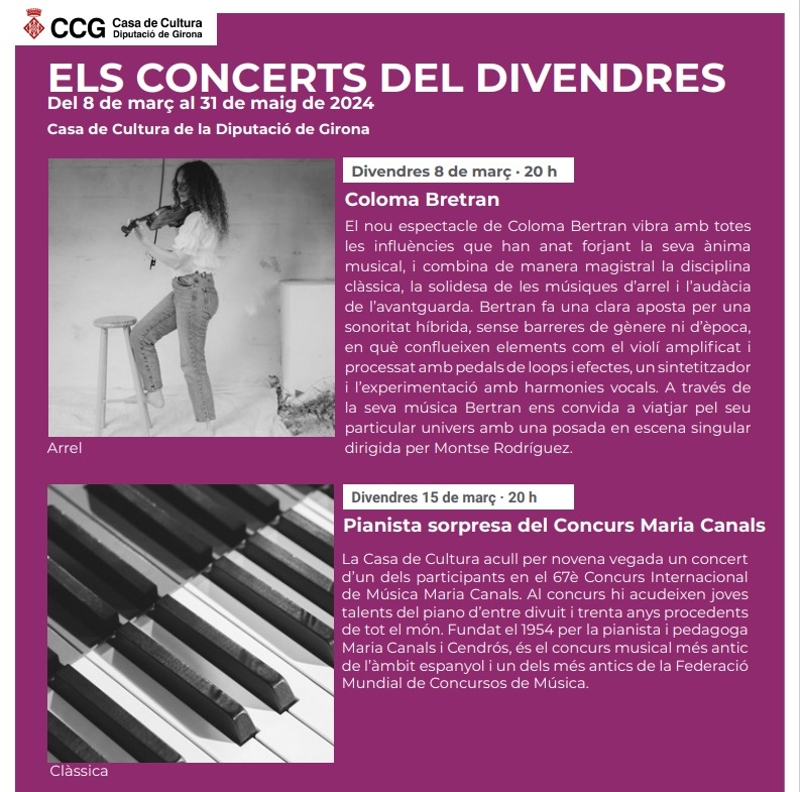 Foto 4: Coloma Bertran presenta el seu nou espectacle a la Casa de Cultura de la Diputació de Girona&nbsp;
