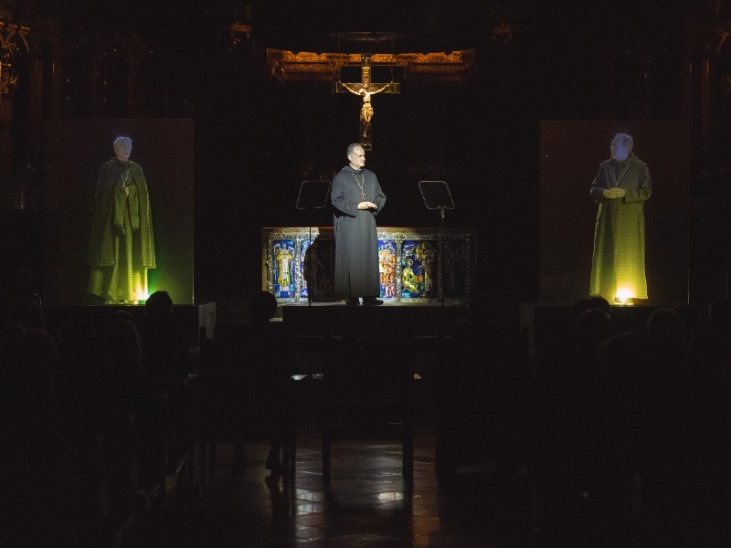 Foto 2: El president de la Diputació de Girona, present en l'obertura de la commemoració del Mil·lenari de Montserrat
